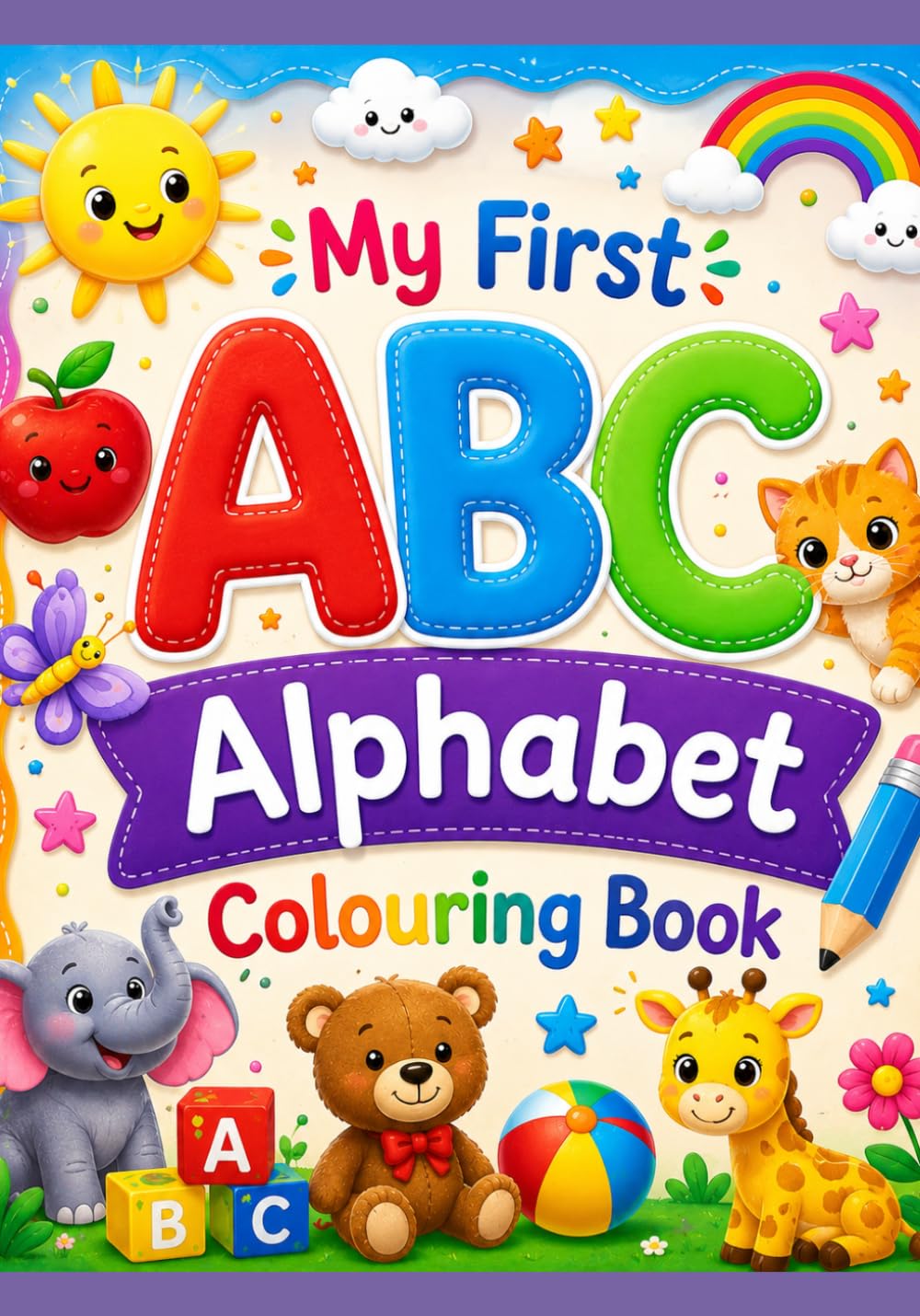 My First Alphabet ABC colouring book