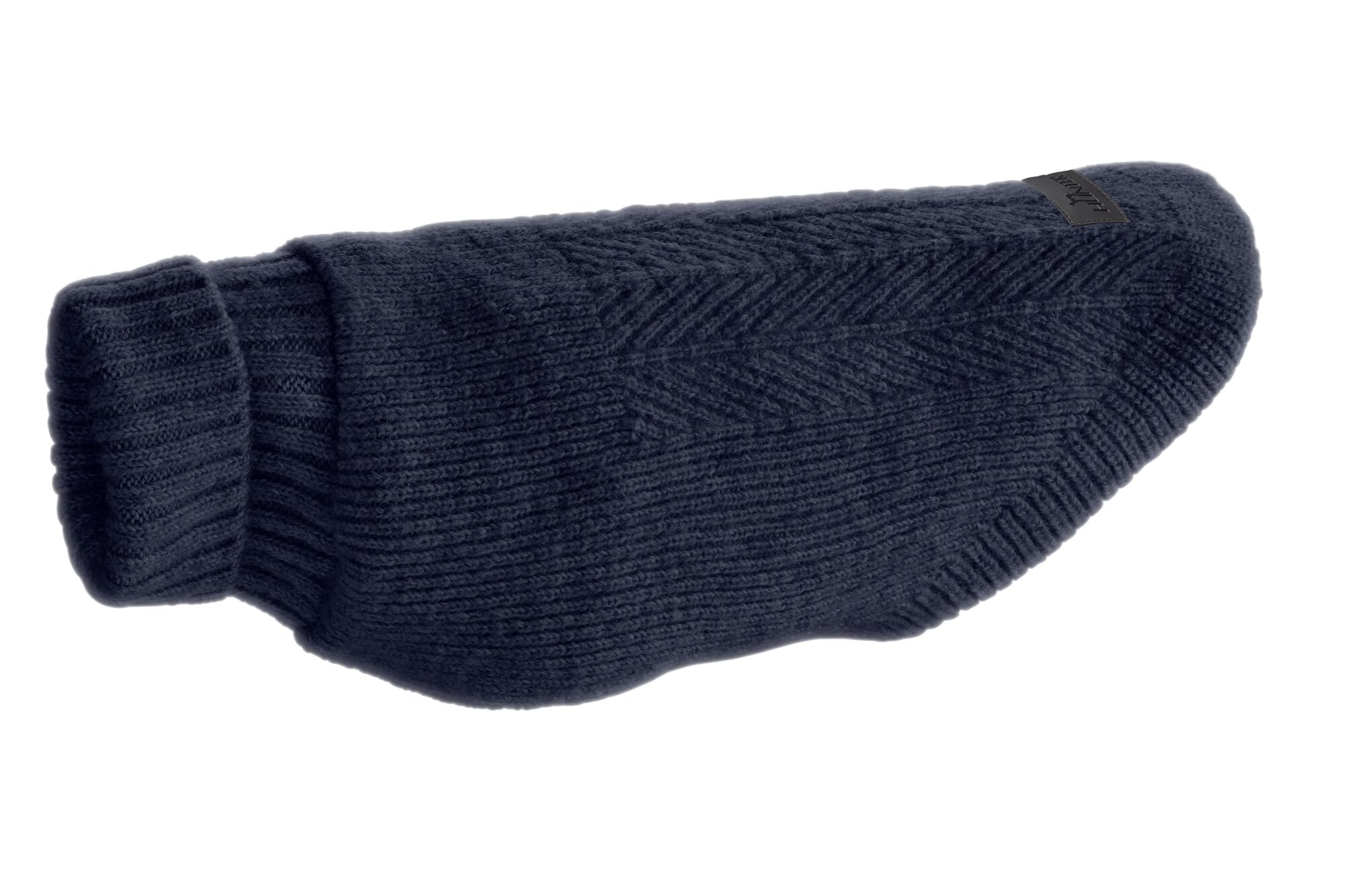 Pull pour chien tricoté Hunter GENF bleu foncé vêtement extensible et lavable taille 25