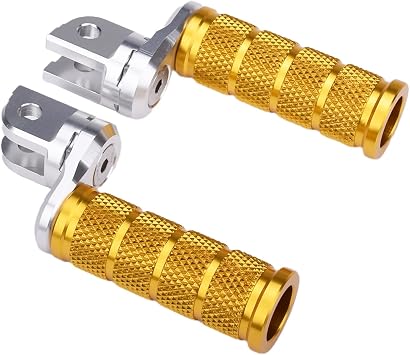 Foot Pegs suitable Compatible with Triumph Trident 660 Speed Triple S/Speed Triple R/S1050 Speed 360 Rotating Adjustable Front Rider Footpegs Footrest Rest Pedal CNC aluminum non-slip design gold