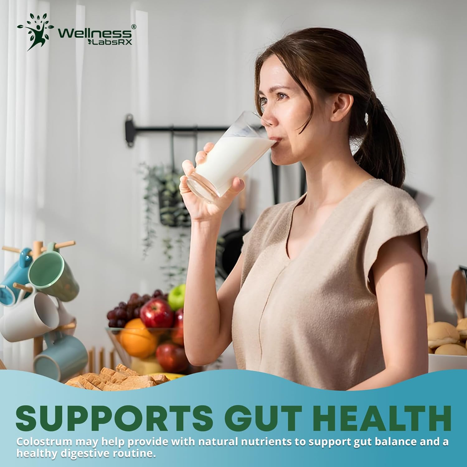 Colostrum Powder 2000mg - Vanilla Flavour, 60% IgG Bovine Colostrum Supplement for Gut Health, Immune Support, Clean Skin, Anti-Aging, Grass-Fed Calostro Bovino Powder, Keto, Gluten-Free - 60 Servings - Image 9