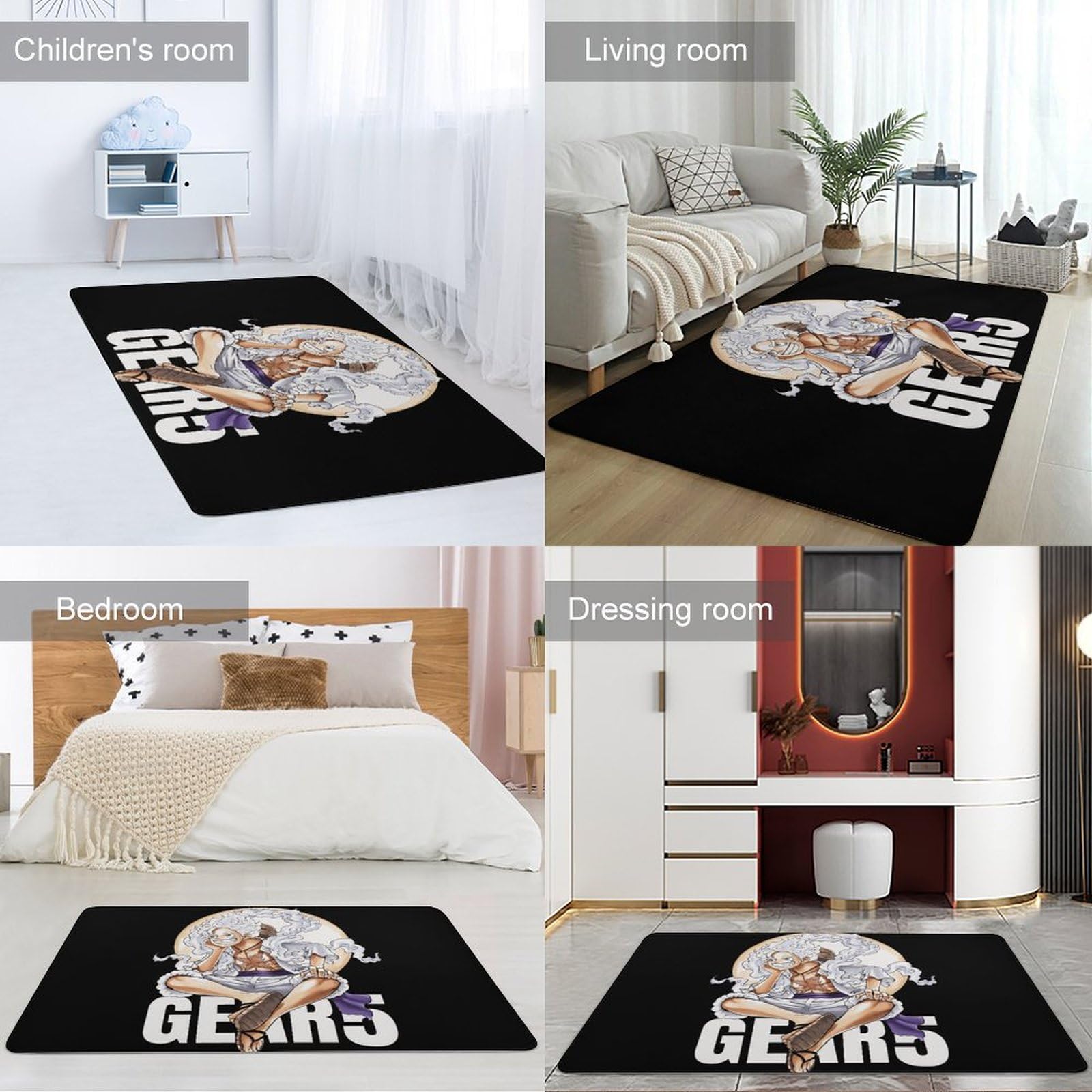 Amazon | カーペット ワンピース ONE PIECE ルフィ ギア5 ラグ