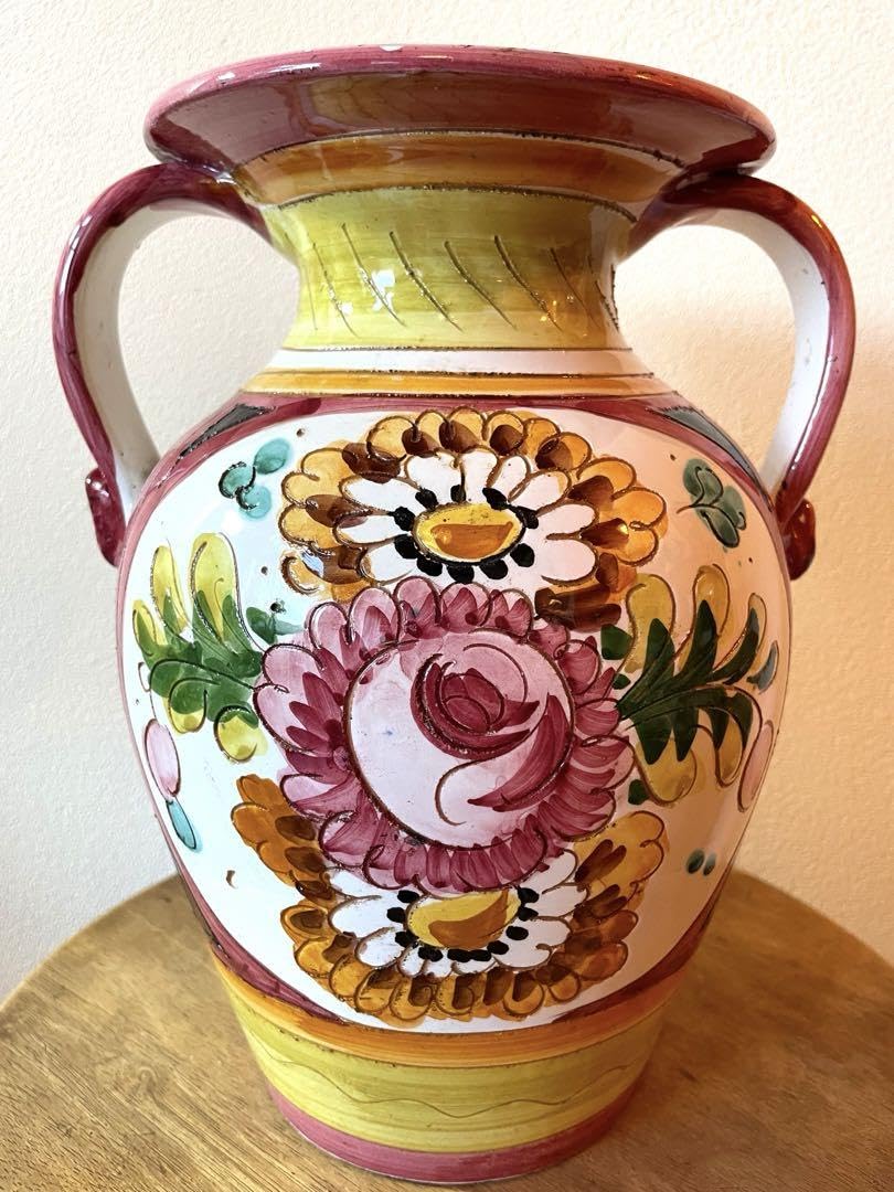 Amazon.co.jp: ヴィンテージ イタリア PAOLI ceramic 壺 : ホーム