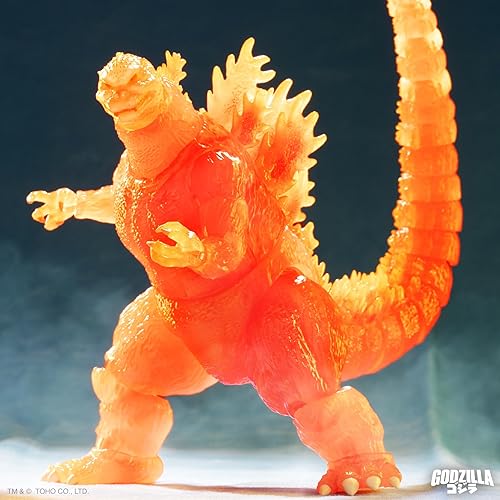 Miniatura 4 de Super7 ULTIMATES! Toho Blazing Godzilla (1200 naranja transparente) - Figura de acción de Toho Godzilla de 8 pulgadas, colección de películas