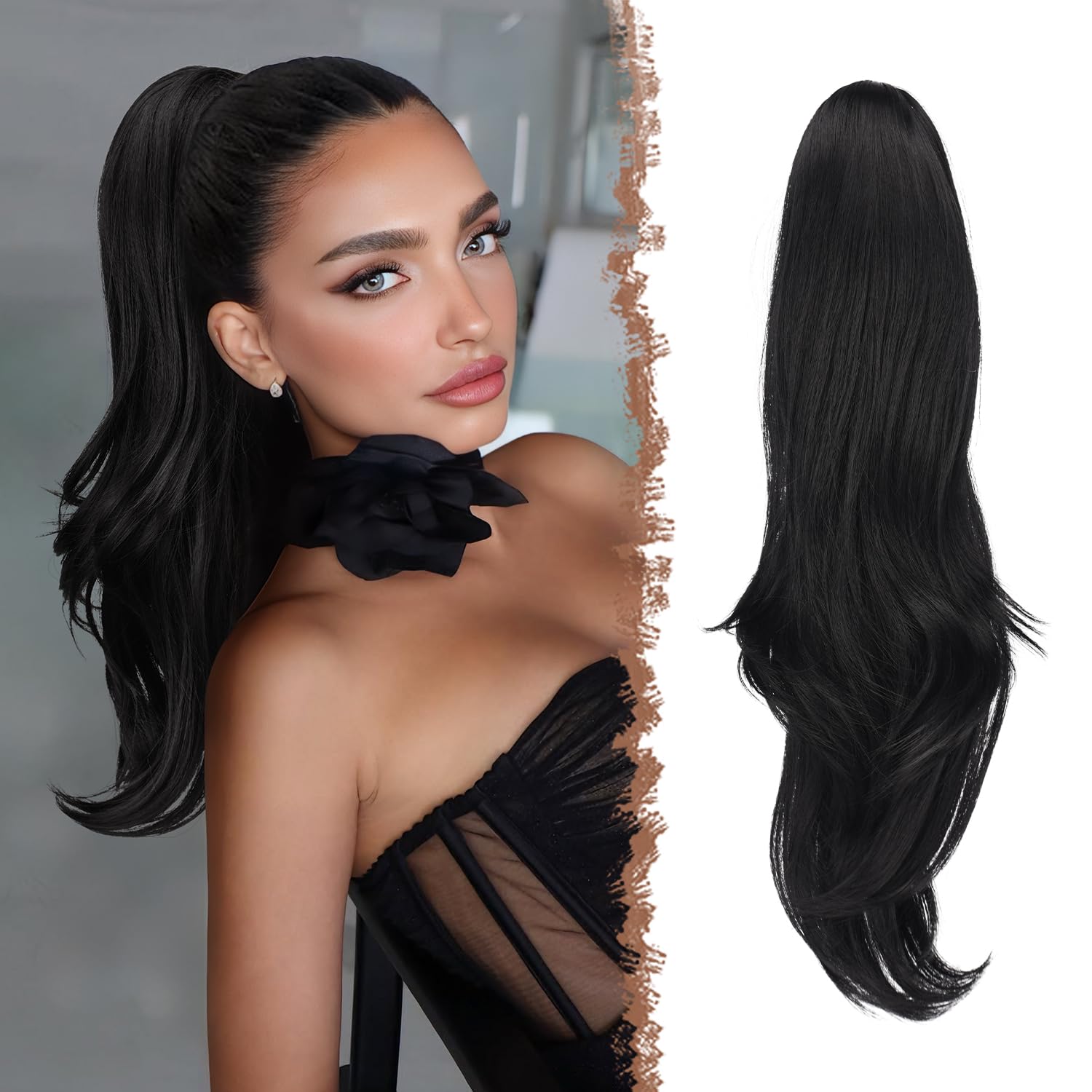 FESHFEN Drawstring Ponytail Extension