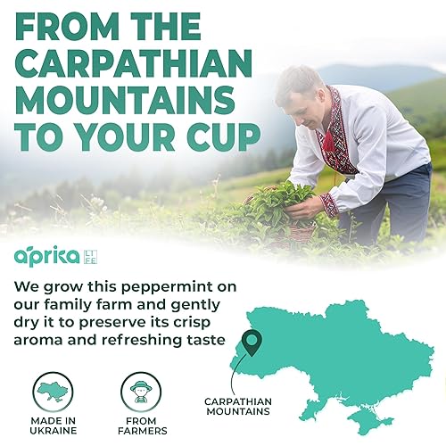 Miniatura 7 de Aprika Life - Té de menta 100% puro, solo hojas de menta sin tallos, bolsas de té de menta, bolsas de té de menta sin cafeína, 60 unidades