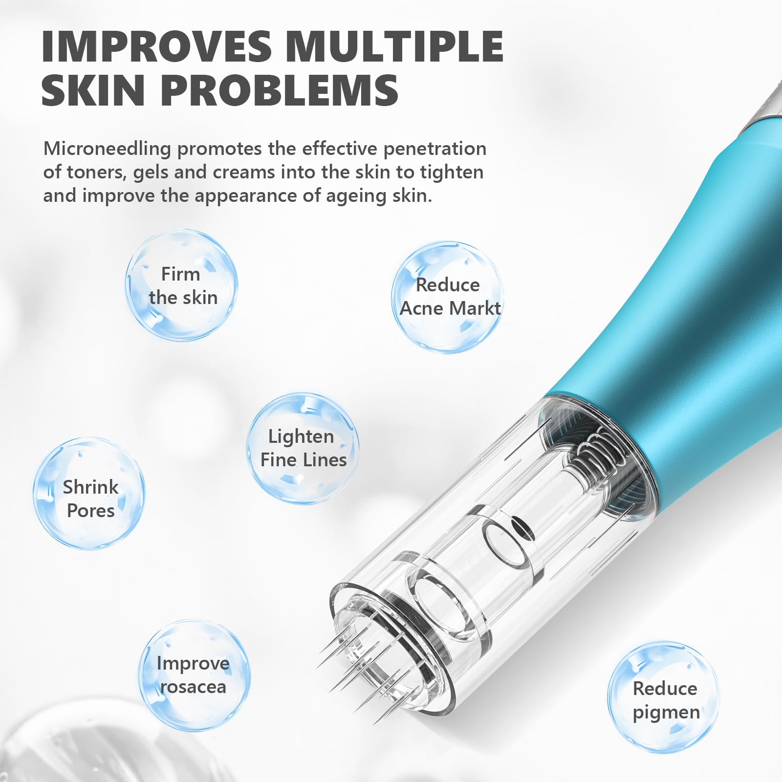 Pack of 10 Microneedling Needles Round Nano Pins Replacement Dermapen Needles Microneedling Needle Cartridges Universal with Thread Port for Electric Microneedling Pen EN99Q-10-RN - Image 3