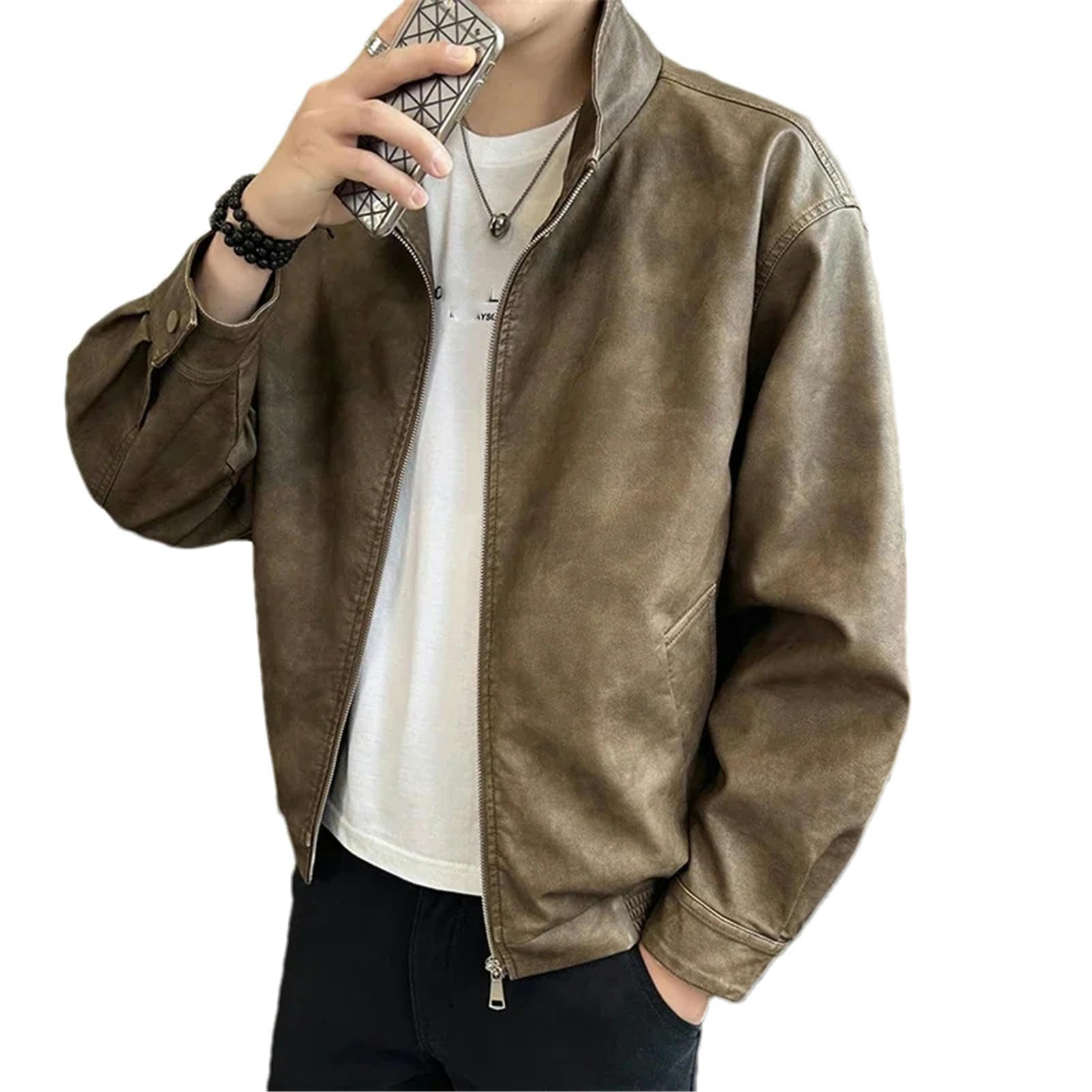 Veste coupe-vent rétro homme imperméable printemps automne légère - 7