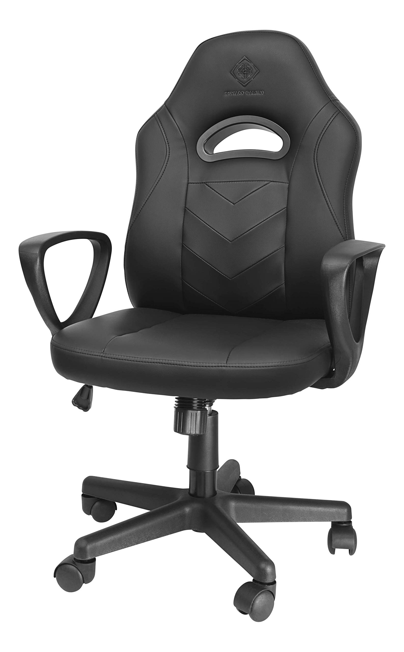 DELTACO GAM-094 Classic Gaming Chair Junior Size PU Leather Ergonomic Height Adjustable