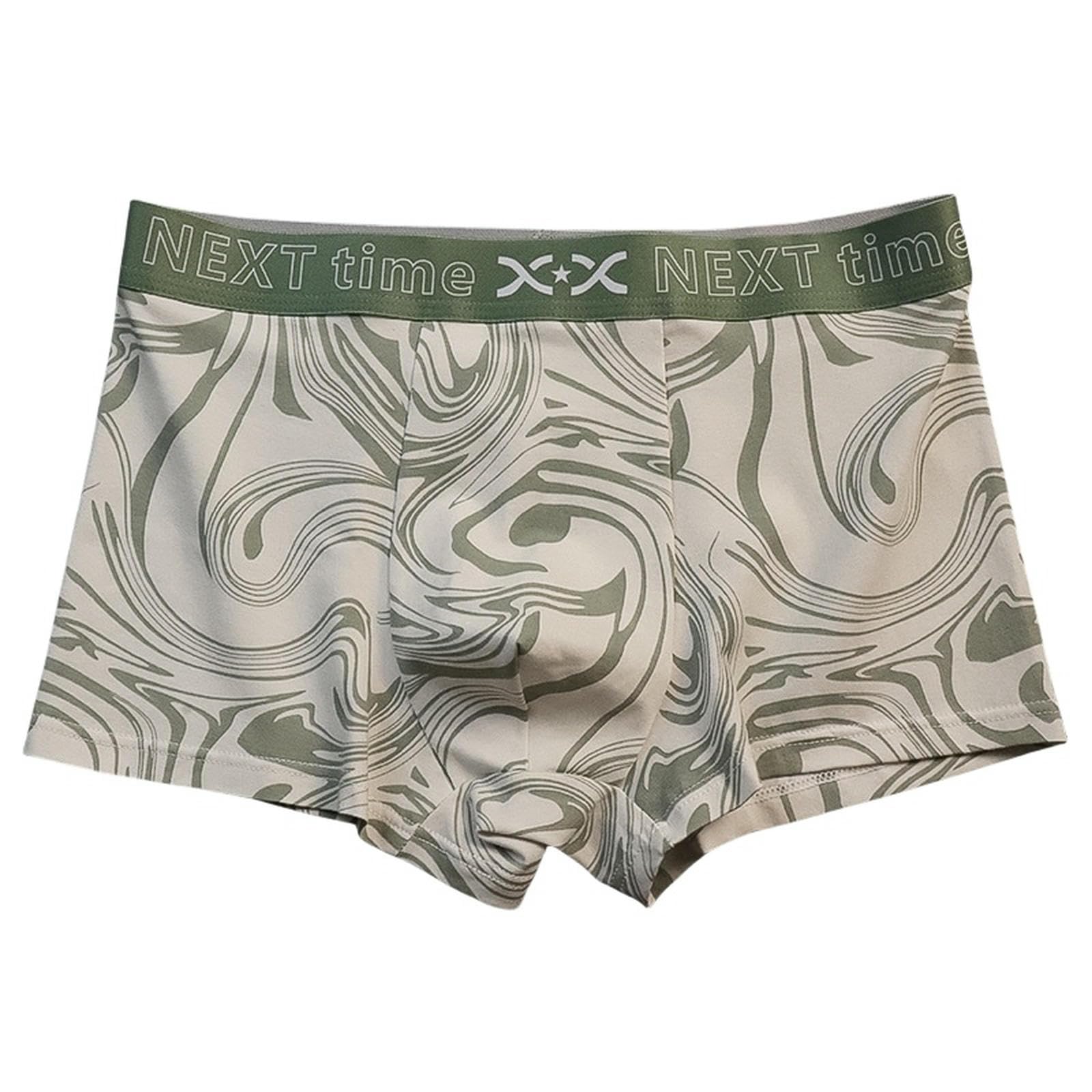 Calzoncillos hombre bóxer ropa interior estampada verde oscuro 3xl paquete de 3 piezas