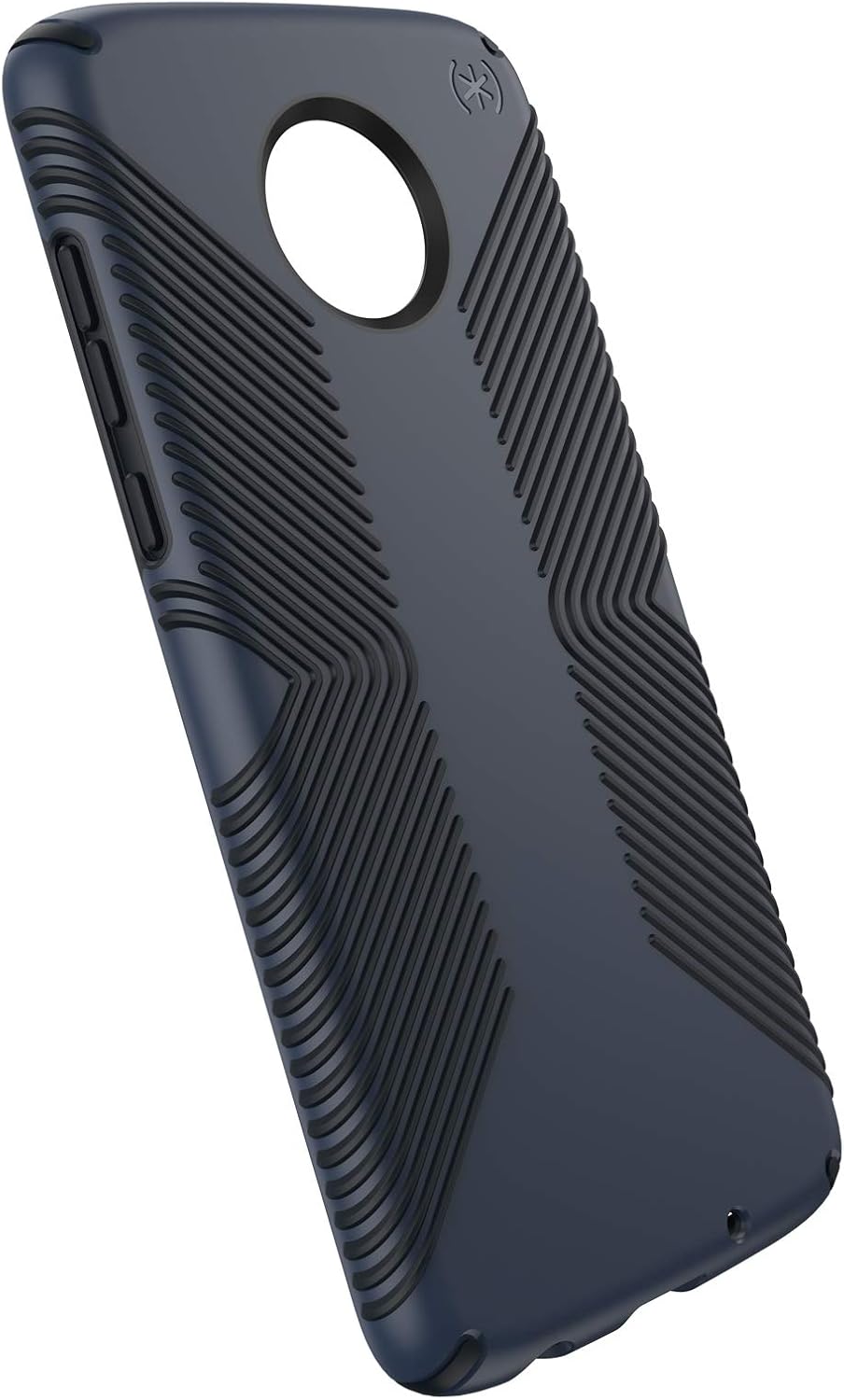 Speck Moto Z4 Next Gen Case, Presidio Grip, Eclipse Blue/Carbon Black