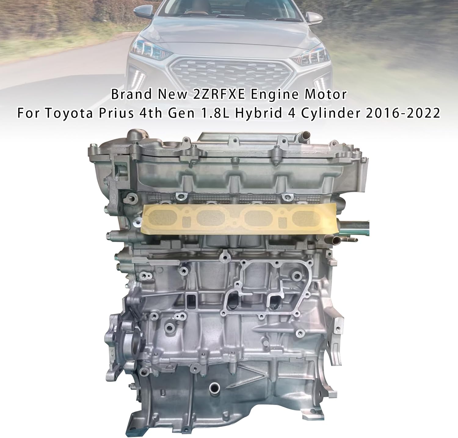 Bruce & Shark New Engine Motor Assembly 2ZRFXE 1.8 L for Toyota Prius 4th Gen 1.8L Hybrid 2016-2022, 4 Cylinder, 16 Valves, Direct Replacement OE 2ZR-FXE