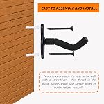 Guitar Wall Mount 2 Sets,Ukulele Hanger Hook Holder Stand Guitar Hangers Hooks for Acoustic Electric Bass Guitars and Ukulele