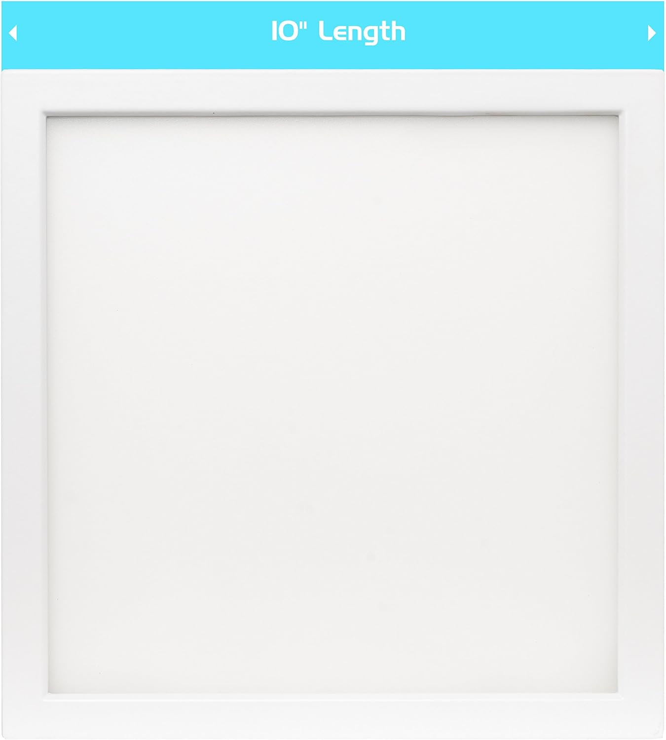 Westgate LED Square Flush Mount Ceiling Light - Dimmable Flush Mount Fixture - Energy Star Rated - 120V Damp Location Rated - High Lumen - Aluminum Housing (17W 3000K Warm White)