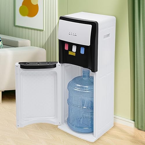 Miniatura 2 de Dispensador de agua de carga inferior, 3 temperaturas, dispensadores de agua caliente y fría para botellas de 5 galones, dispensador de agua de 5