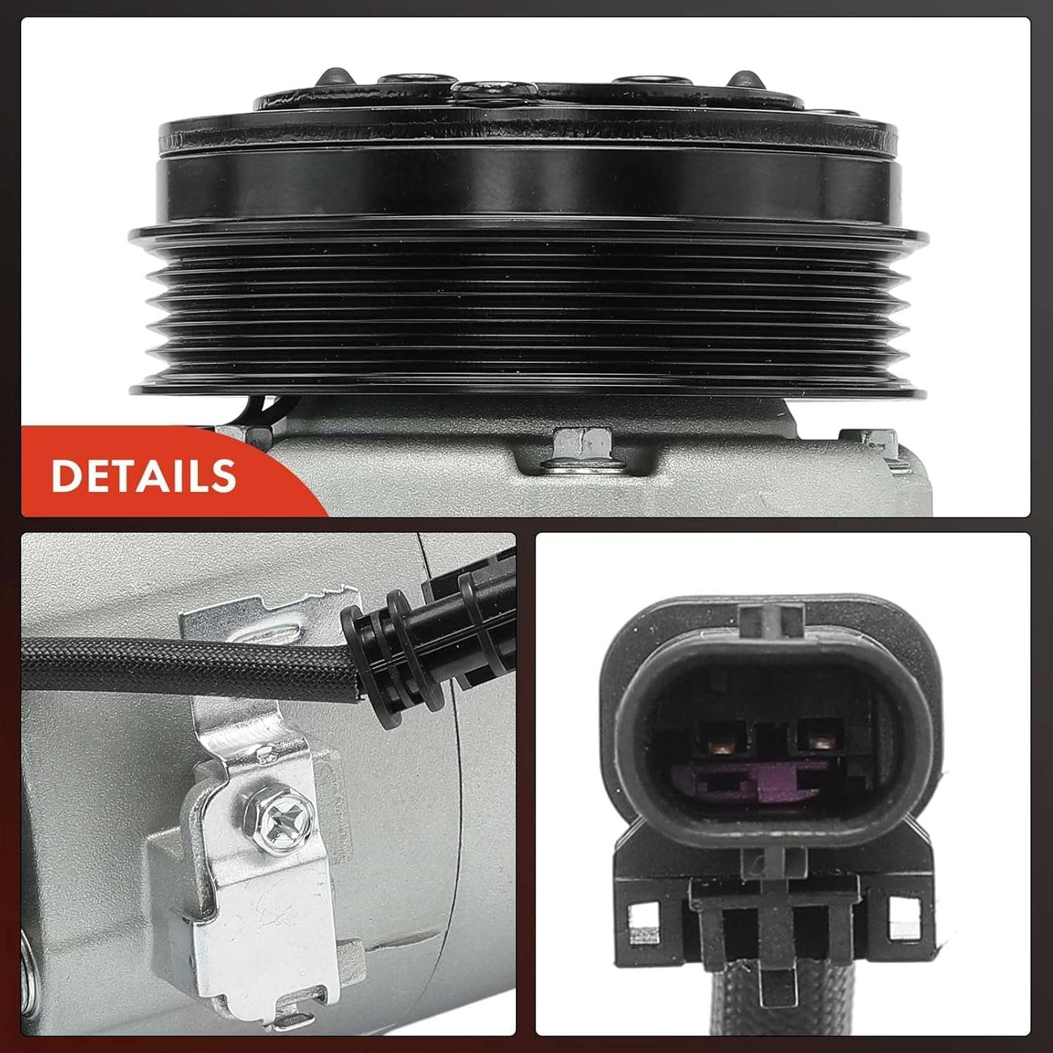 A-Premium A/C Compressor with Clutch Compatible with Chevrolet Equinox 2018-2020, Colorado 2017-2020 & GMC Terrain 2018-2022, Canyon 2017-2022 & Buick Envision 2016-2020