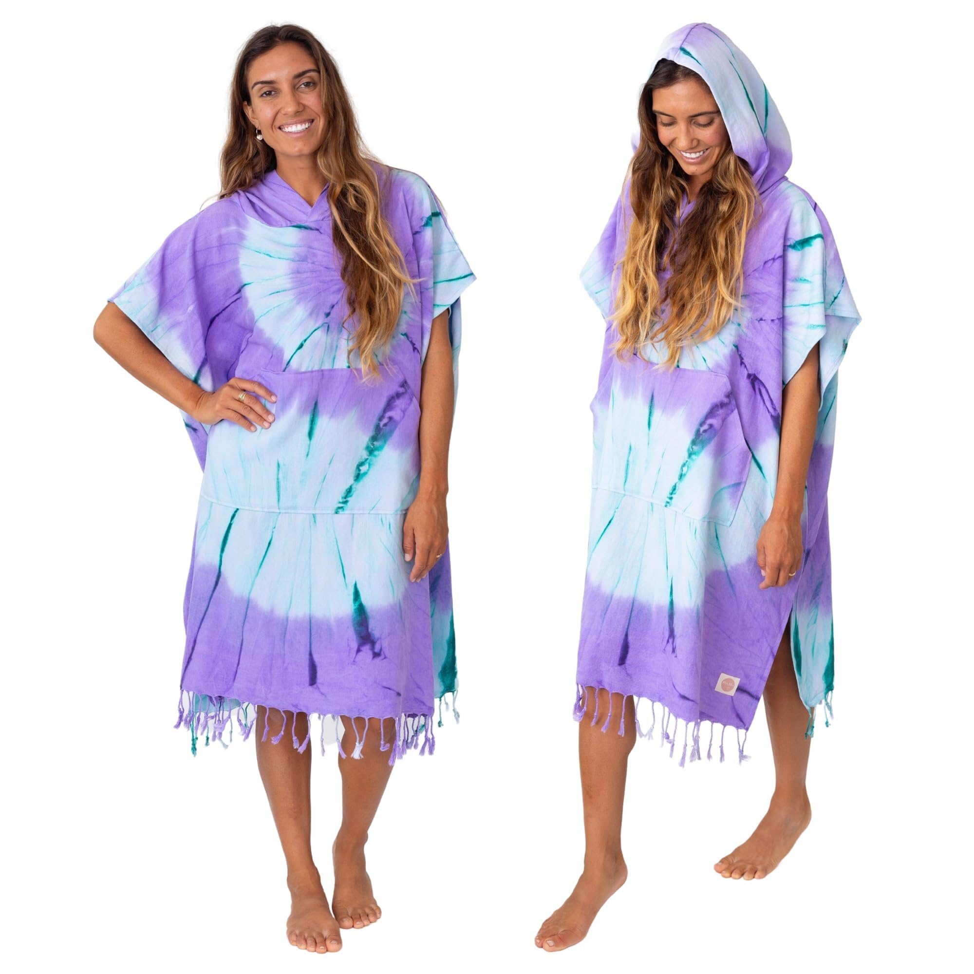 Skday Poncho Toalla,Poncho Surf Ponchos for surfear: toalla grande que se cambia (33 x 37) – Toalla con capucha de algodón for adultos for surfear en la playa o piscina