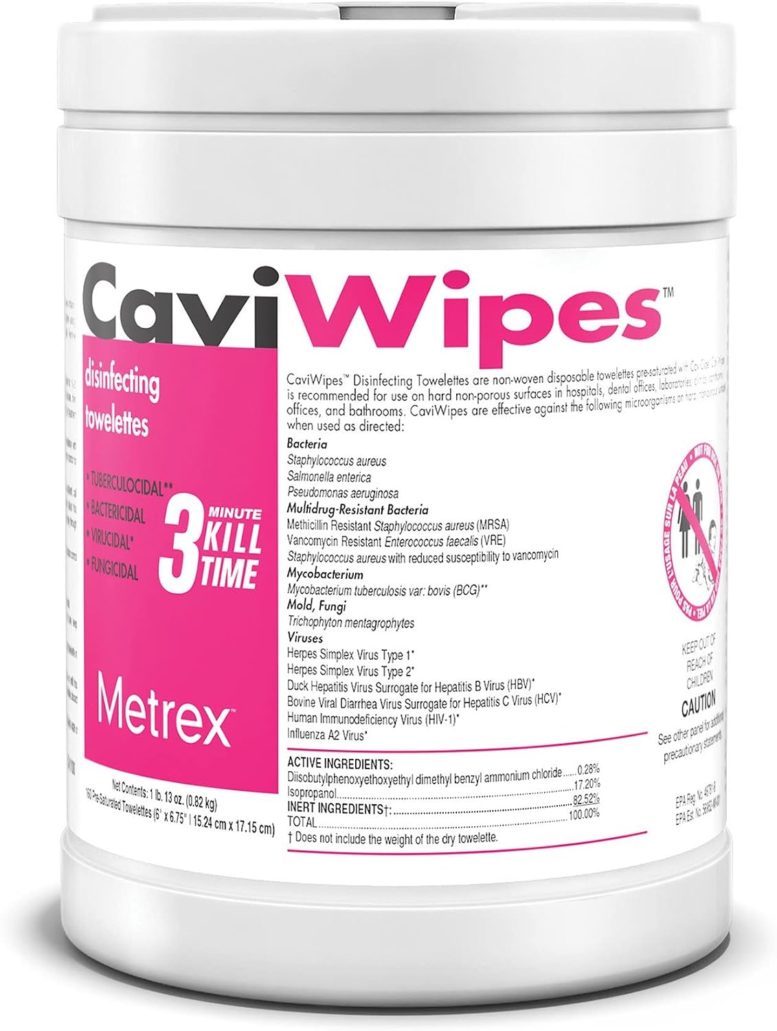 CaviWipes - Cavicide Germacidal Cleaner Wipes 160 ct (2-(Pack))