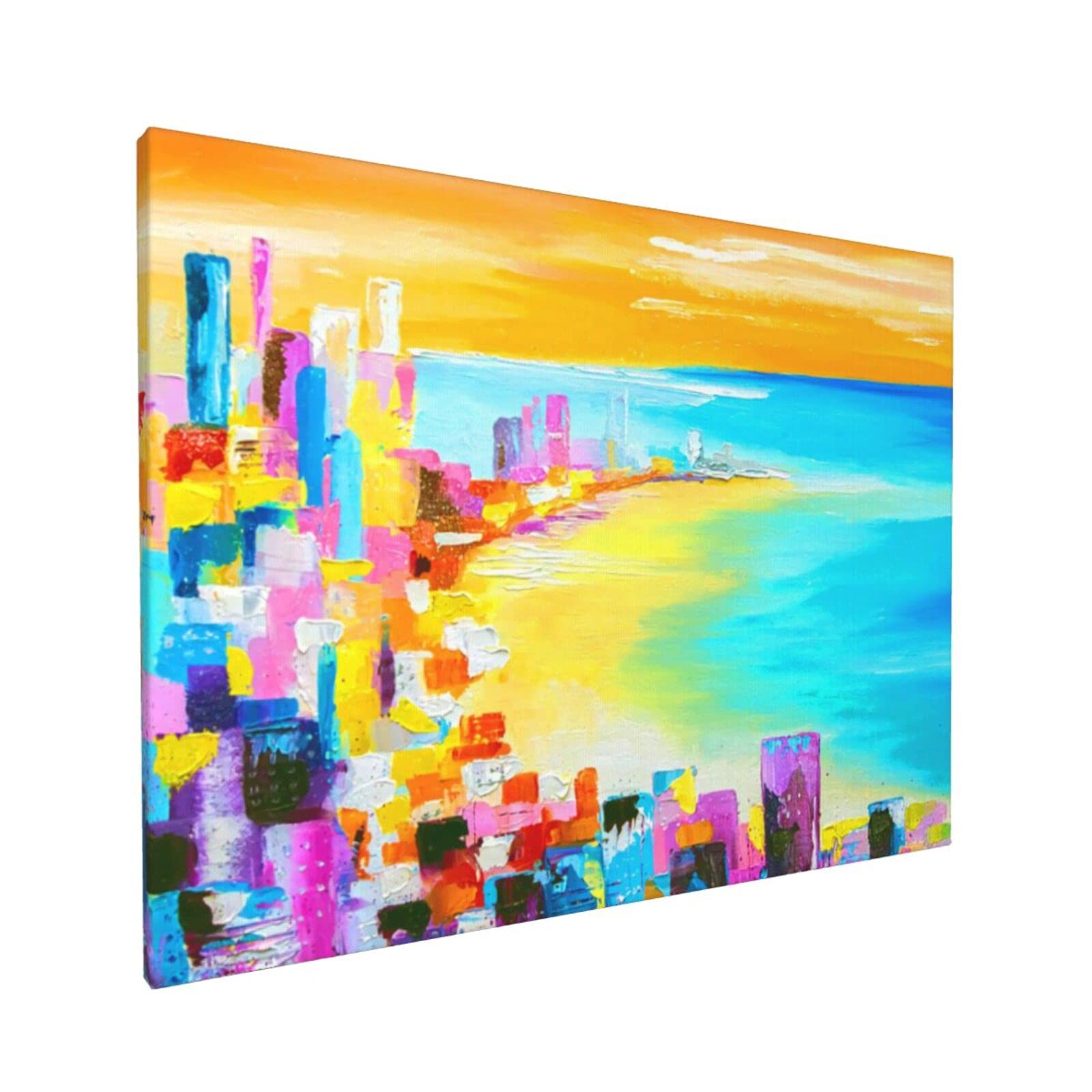 Amazon.co.jp: BRAKSENT アートパネル 夢の街 絵画 インテリア