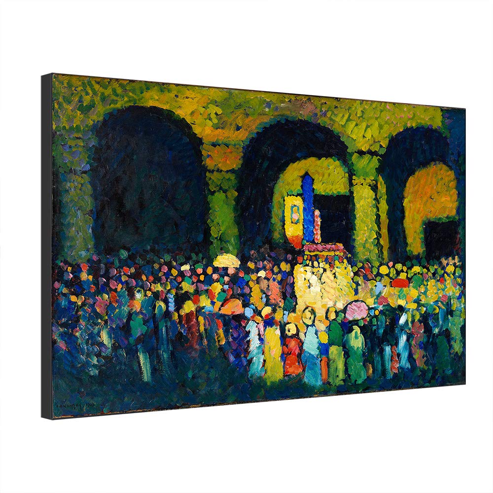 Wassily Kandinsky peinture à l'huile imprimé sur toile pour créer une atmosphère artistique zen