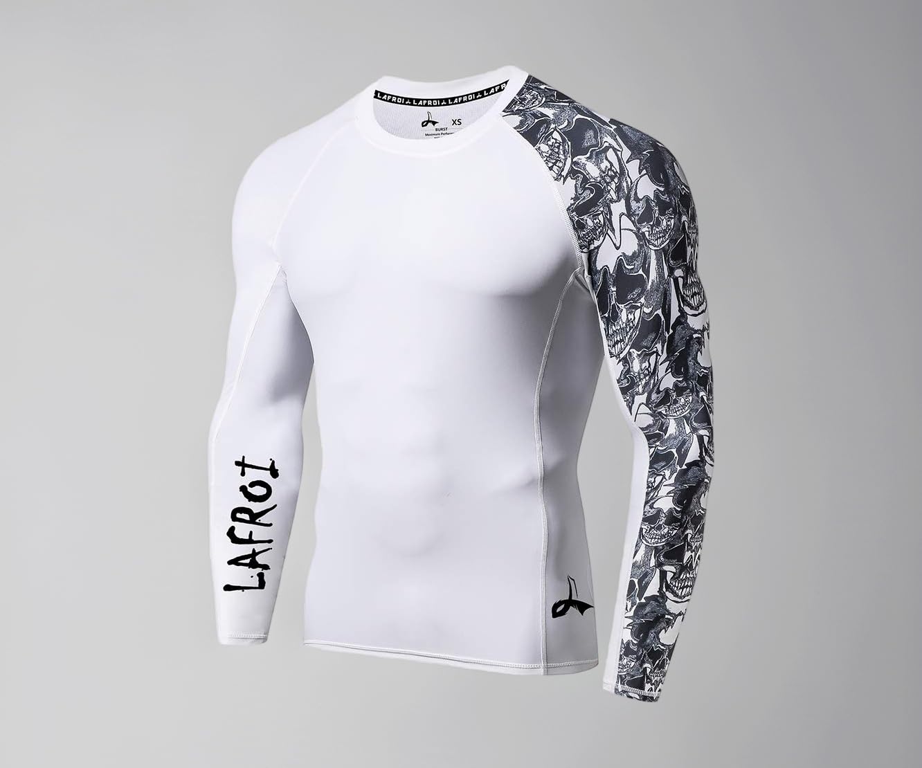 Men's Long Sleeve UPF 50+ Baselayer Skins Performance Fit Compression Rash Guard-CLYYB