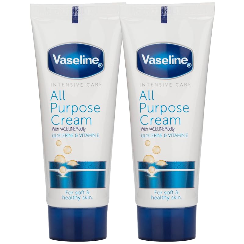 Creme corporal Vaseline com glicerina e vitamina E, pacote com 2
