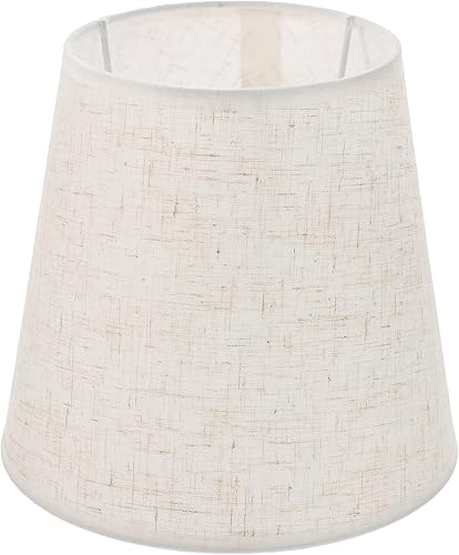 Miniatura 10 de Lámpara colgante de tela, lámpara de arpillera, cubierta de lámpara de tela, pantalla de escritorio, pantalla E27, lámpara de pared, clip en la