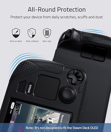 Miniatura 2 de Syntech Funda protectora compatible con consola de accesorios de cubierta de vapor, protección completa con agarres antideslizantes para el pulgar,