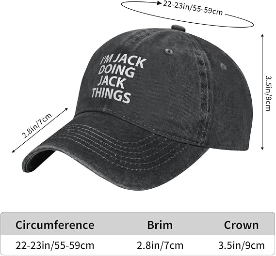 I'm Jacks Doing Jacks Things Hat Men Baseball Caps Cute Caps