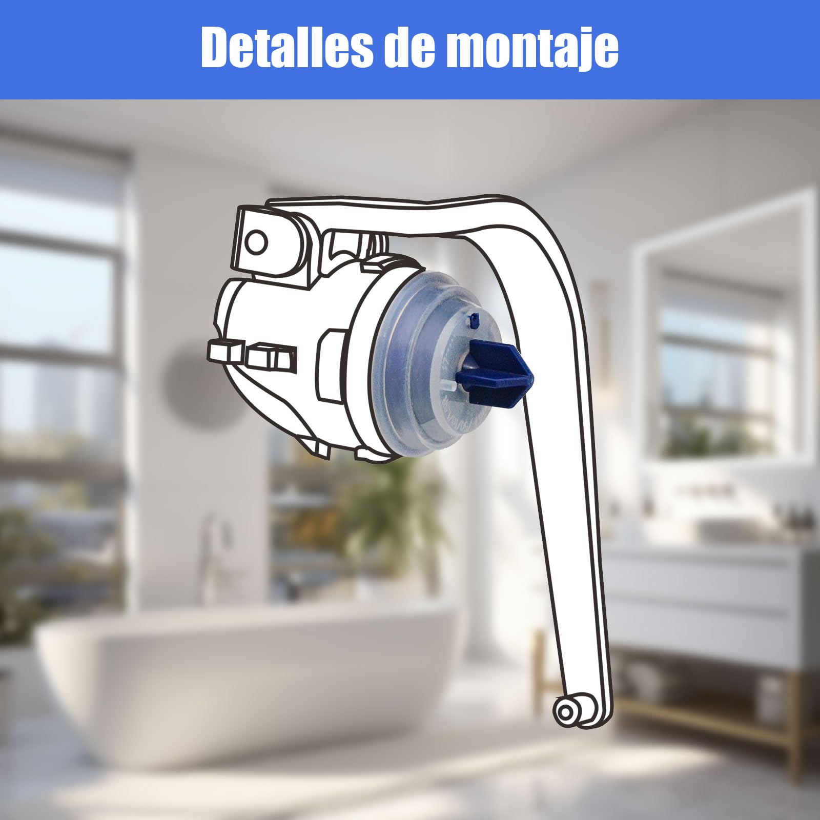 Junta de Membrana Para Válvula de Llenado, Compatible Con Geberit, Adecuada Para Las Membranas de Sellado de Válvulas de Llenado Impuls 380&360,Paquete de 3