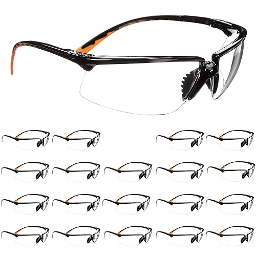 Gafas de seguridad 3M Privo paquete de 20 ANSI Z87 lente transparente antivaho marco negro estilo europeo
