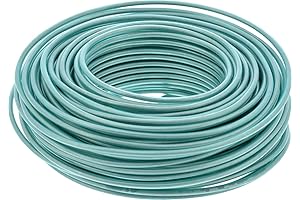 18 Gauge Teal Plastic Coated Wire for Jewelry Making, Crafting and More