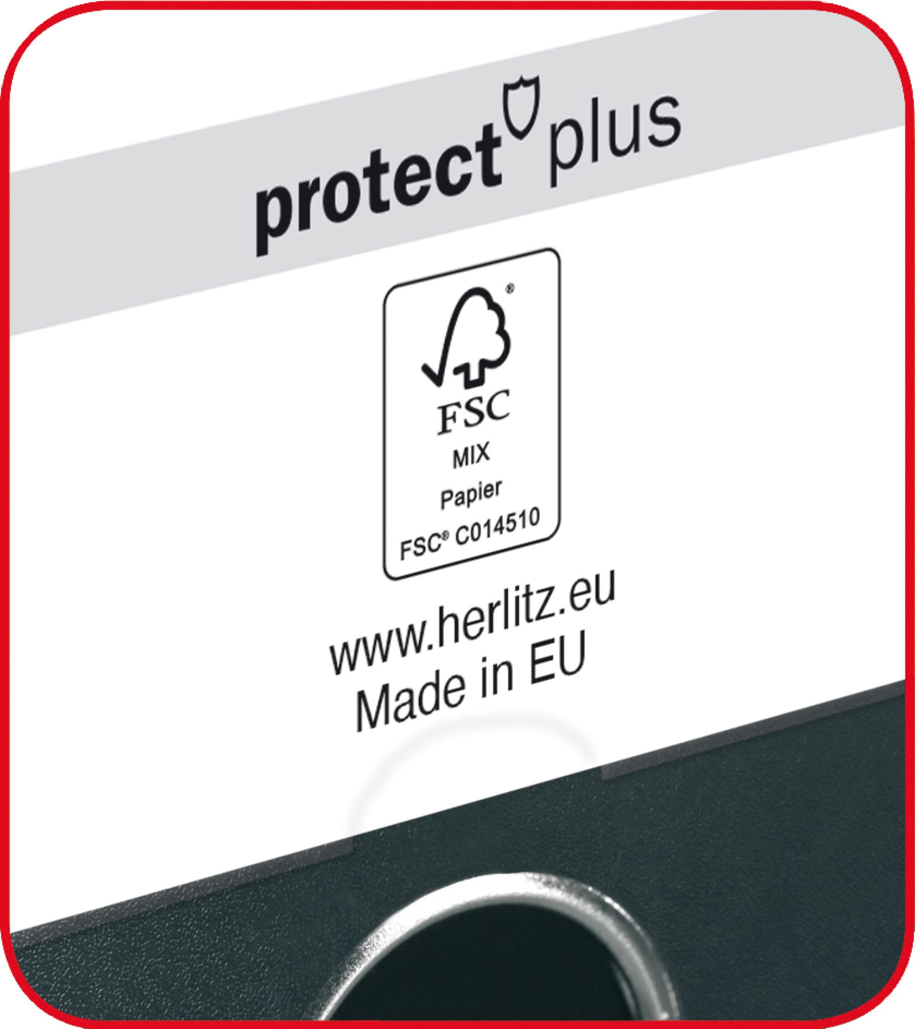 Herlitz 10834364 segregator maX.file protect+, A4, szerokość grzbietu: 8 cm, pełne pokrycie foliowe PP, białe, 10 sztuk