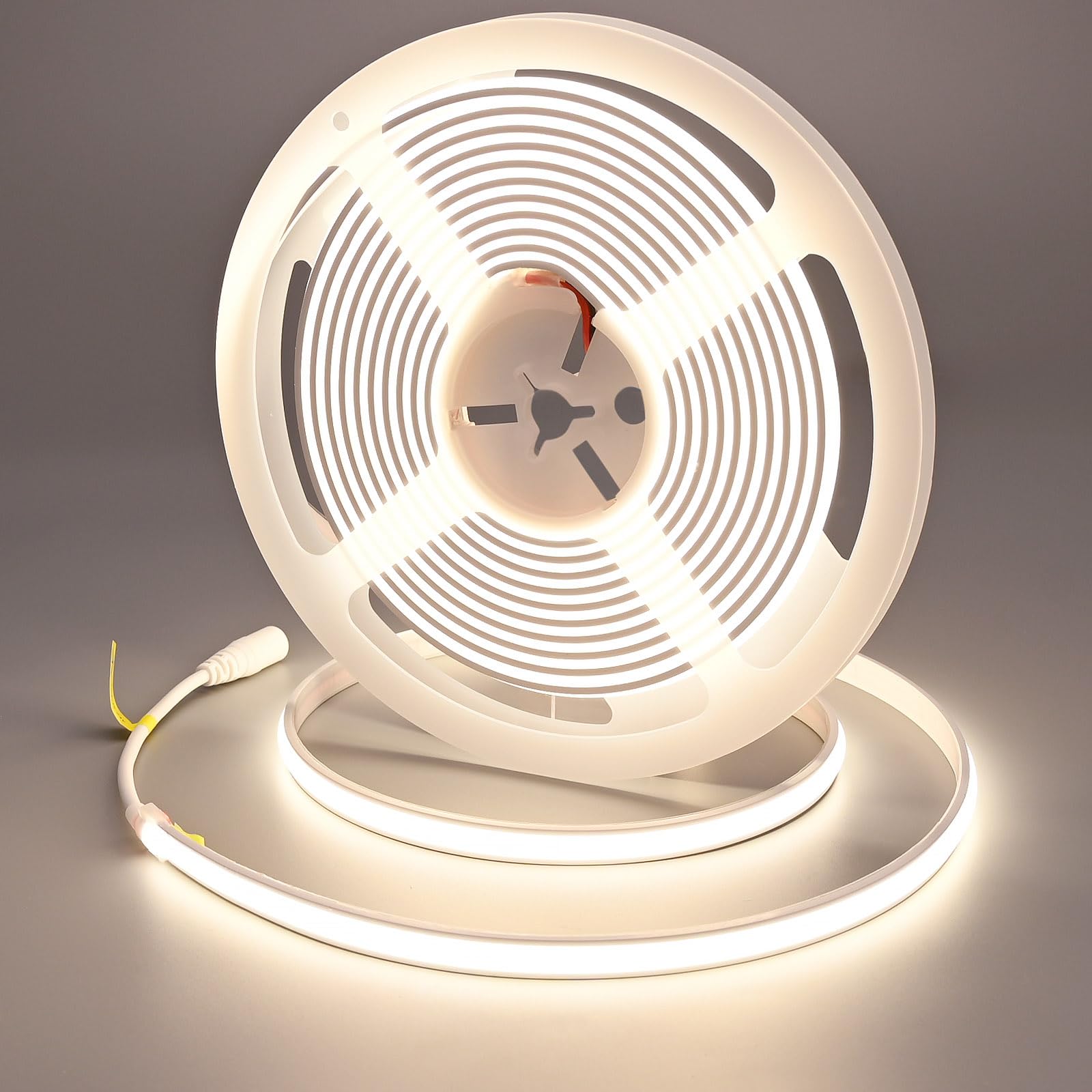 GOMING 24V 5M Neon COB LED Strip Light Natural White 4000K IP67 Waterproof — image 1