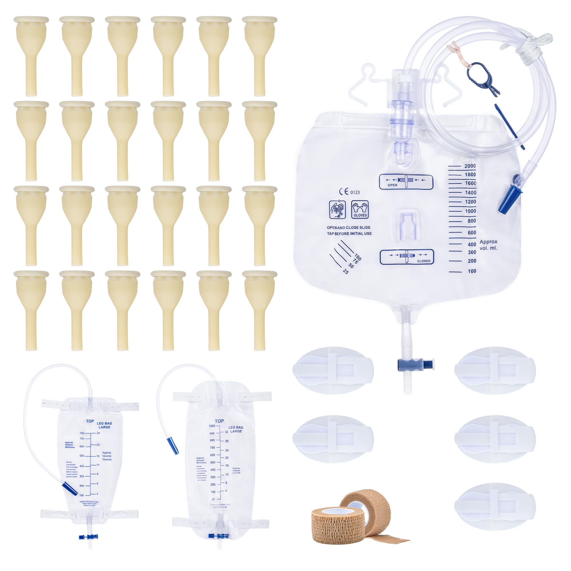 External Condom Catheters for Elderly Men Age 80, for Male Incontinence