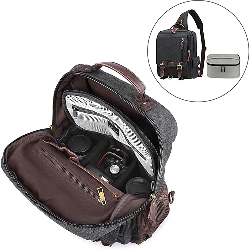 Miniatura 10 de S-ZONE Bolsa de inserción de cámara resistente al agua con funda para cámara versión mejorada 20