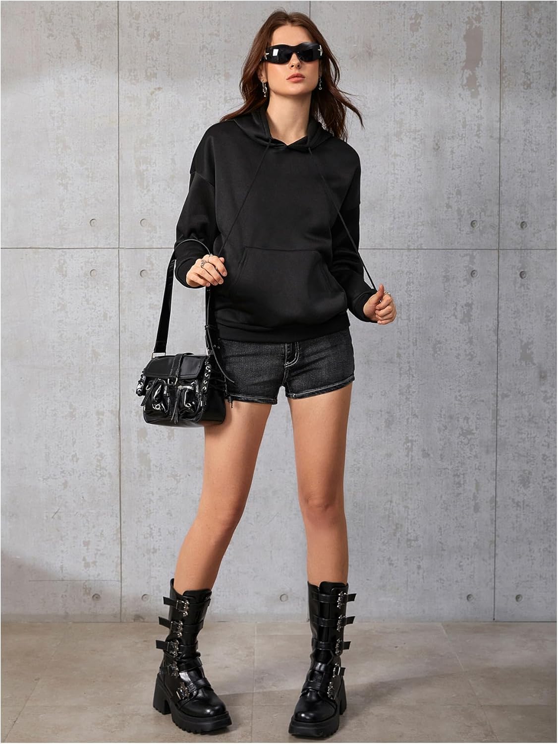 SHENHE Women's Y2k Skeleton Hoodie Pullover Goth Punk Graphic Long Sleeve Hoodie Sweatshirt - Image 2