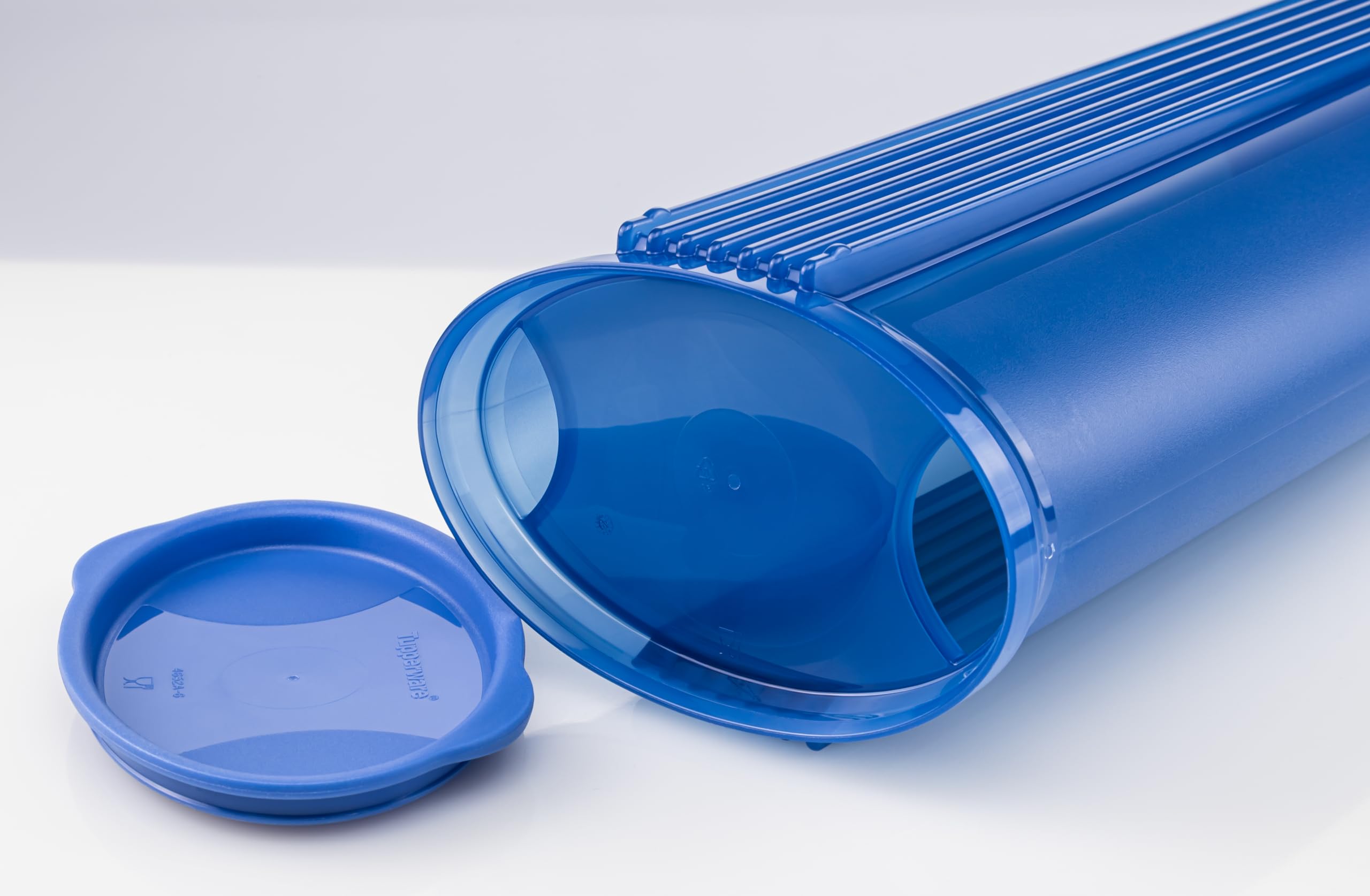 Tupperware Junge Welle Pasta-Center 2x 1,6 L dunkelblau blau Spaghetti Dose Nudeln Behälter