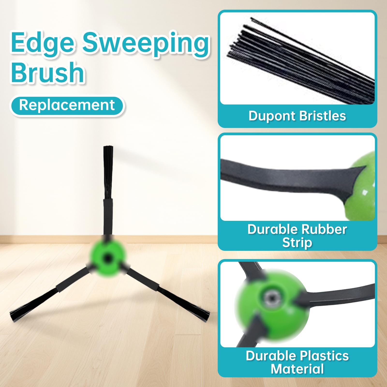 Loveco 4 Brosse en Caoutchouc pour iRobot Roomba I séries i3 i3 i4 i4