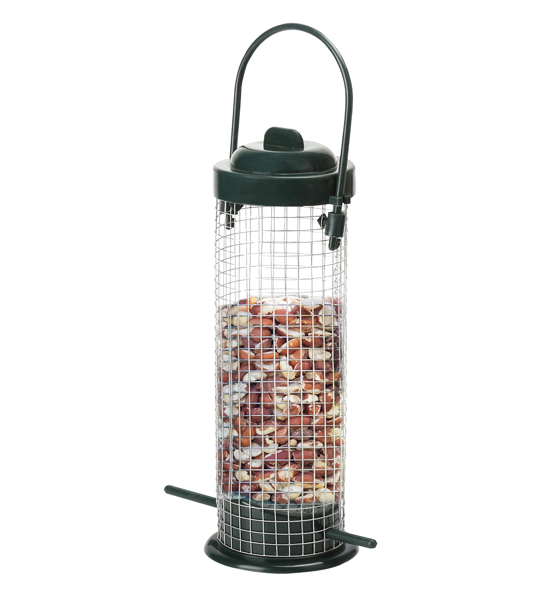 OssianHanging Bird Feeder – Plastic Home Garden Feeding Station with Perching and Clinging Foot Holds – Attracts and Feeds a Wide Variety of Birds - Quick and Easy to Install Remove Clean (Nuts)