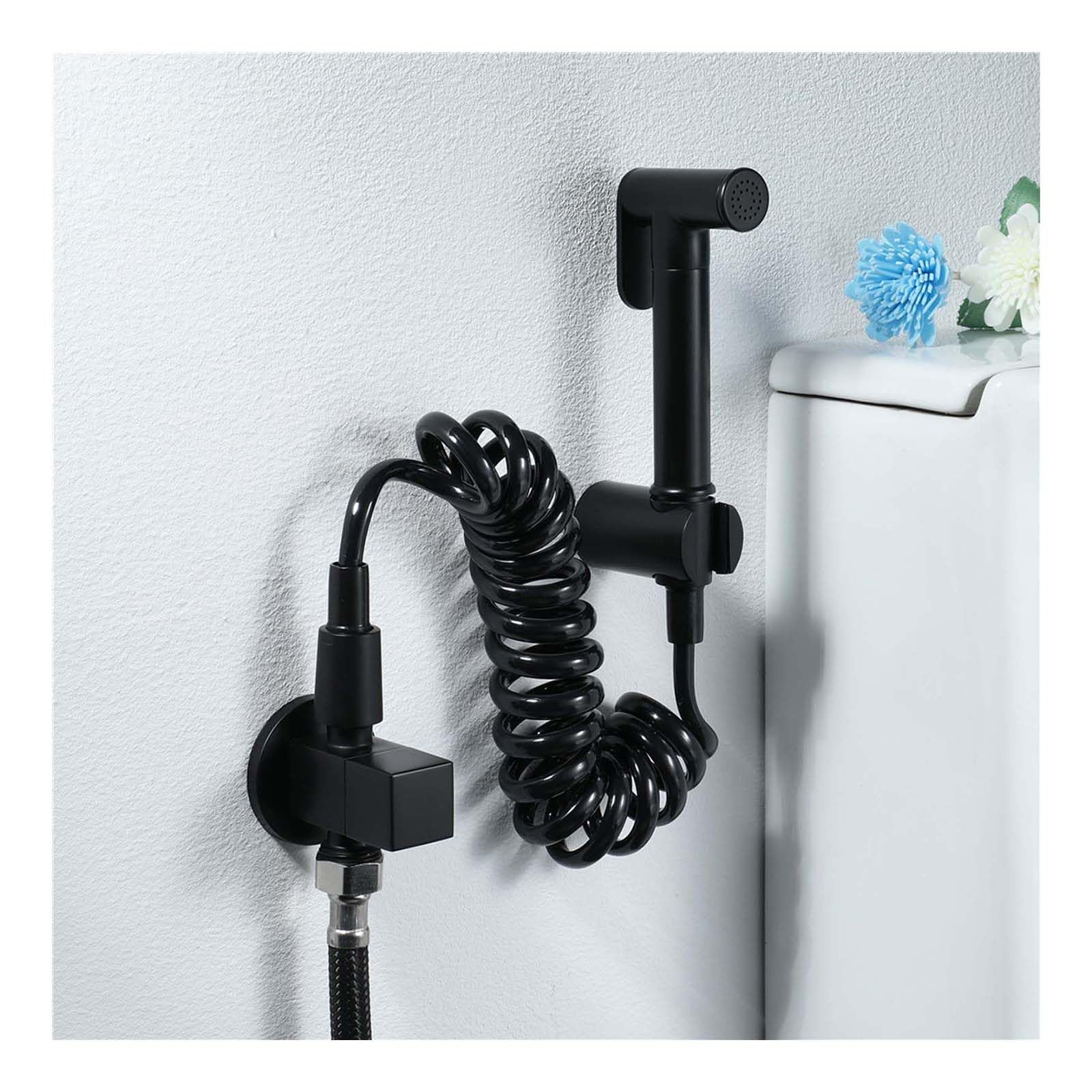 Grifo bidet para WC con tubo elástico de 1,5 m ideal para baños modernos y compactos