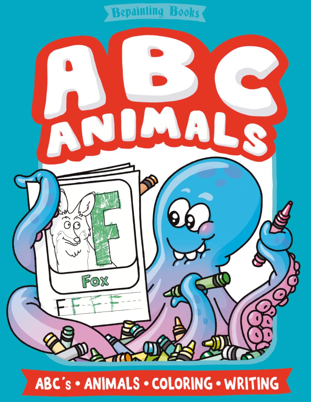 ABC Animals: An Alphabet Coloring Book (ABC & 123 Animals)