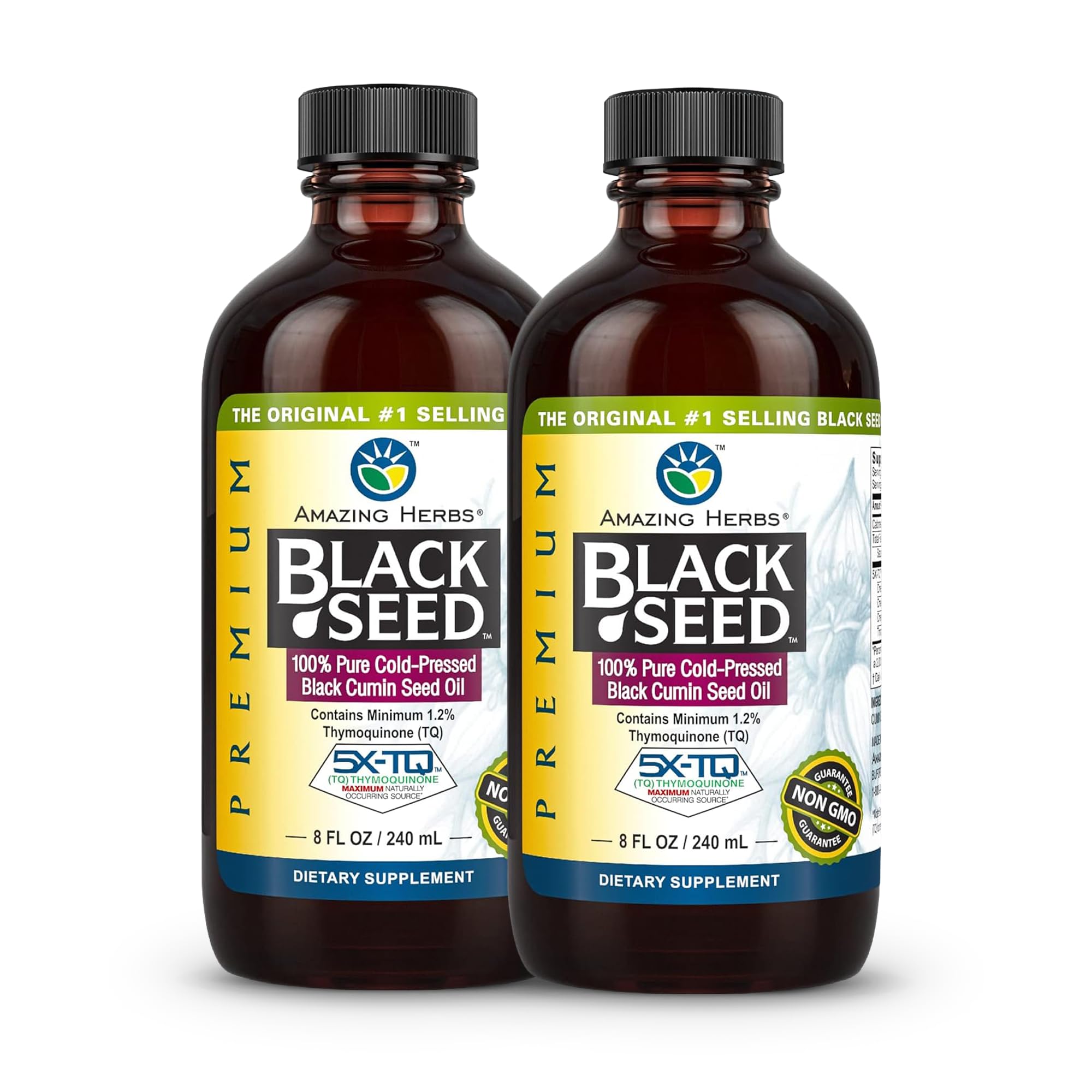 Amazing Herbs Premium Black Seed Oil Liquid - 16 Fl Oz Glass Bottle — Amazon image 18