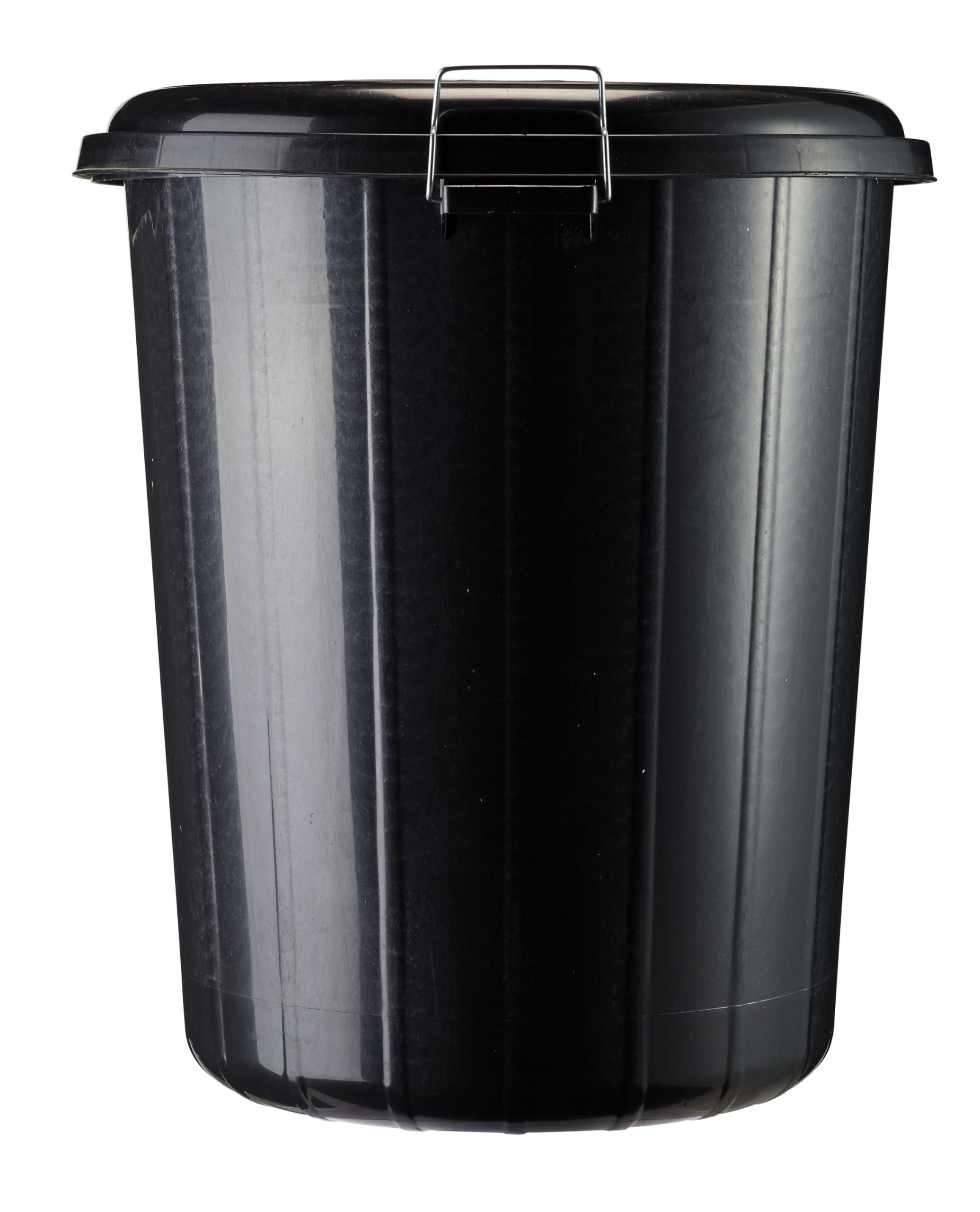 ROSSIGNOL Poubelle de rue avec couvercle. Capacité 85L, Système de verrouillage, Poubelle grande contenance, Idéal pour les déchets extérieurs RONDO