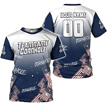 Personalized Cornhole 3D T-Shirt Custom Cornhole Team Name Uniform Funny Cornhole Player Toss Sport Shirts Men Women
