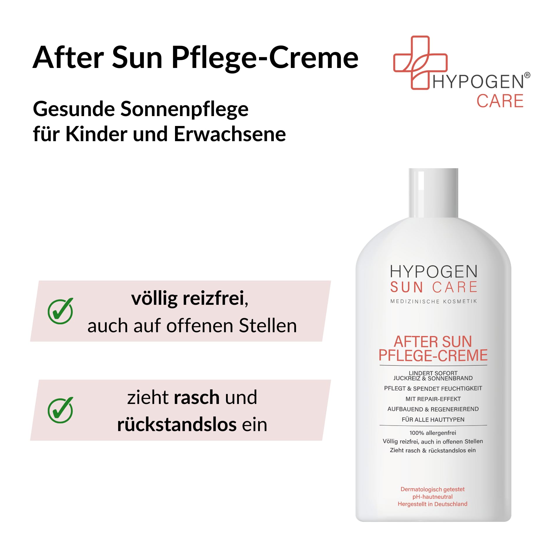 After Sun Akutpflege-Set 2 in 1 I 100% allergenfrei, organische Inhaltsstoffe