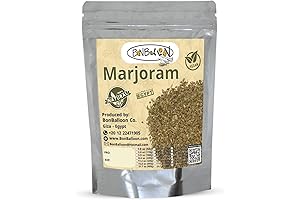 Marjoram Dried Egyptian: Premium Raw 15.9 Ounce Non-GMO, Chemical-Free Halal & Kosher Spice Mediterranean Seasoning