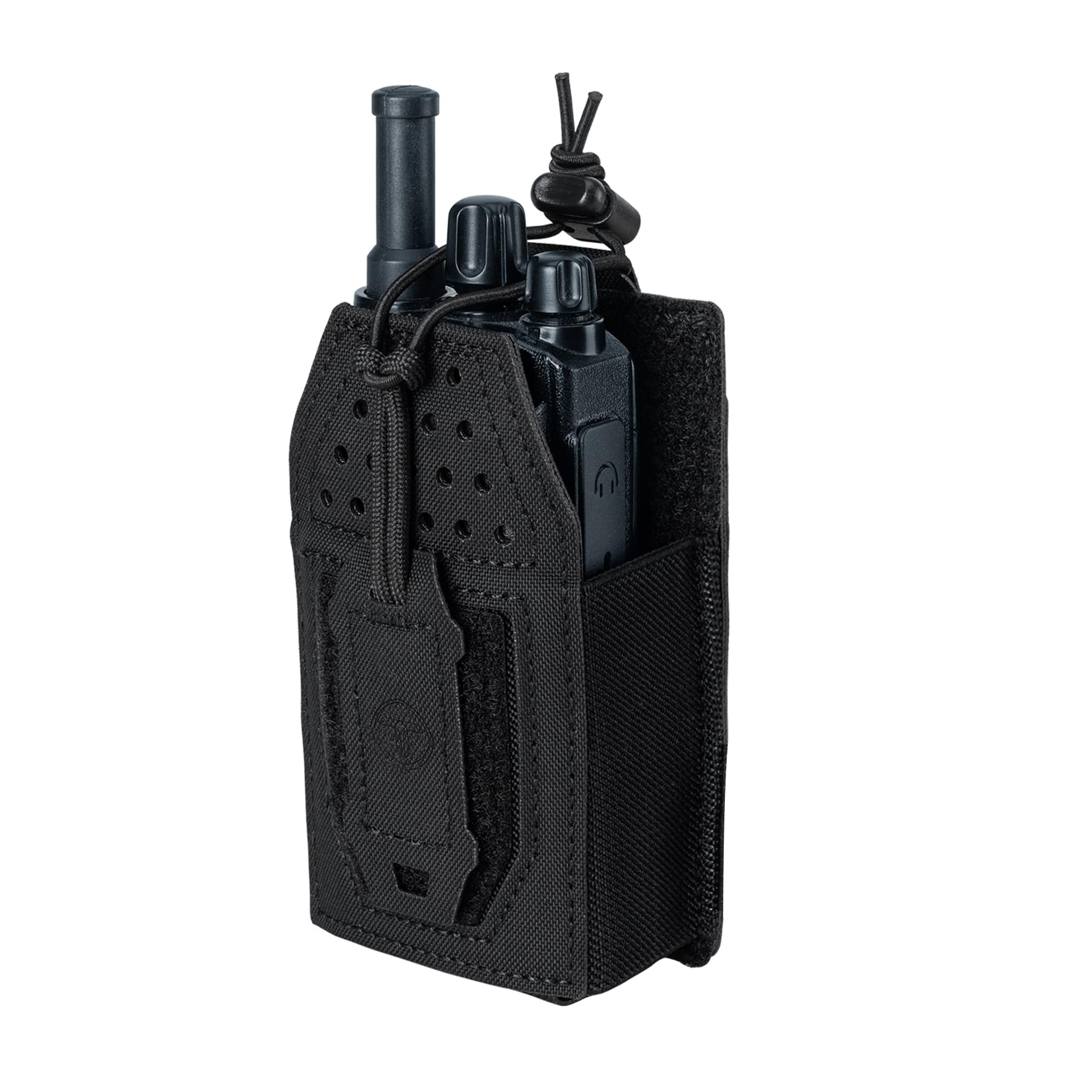 TOPTACPRO Étui Radio Tactique Pochette Radio Molle Universelle pour Talkie-Walkie BaoFeng UV-5R BF-F8HP Pochette de Rangement Réglable pour Chargeur (Black) - 1