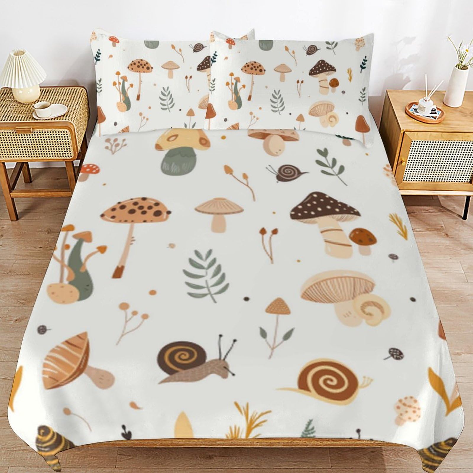 Funda nórdica de setas para un dormitorio de estilo cottagecore
