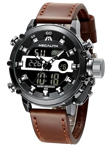 MEGALITH Mens Watches Waterproof Digital Military Sport Tactical Multifunction Heavy