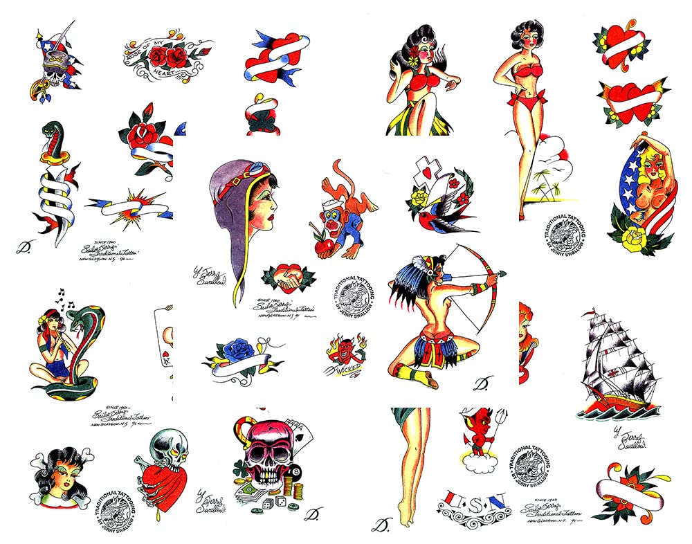Amazon.com : Sailor Jerry Swallow Traditional Vintage Style